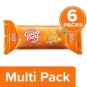 Britannia Good Day Cashew Cookies (6x100g) Multipack