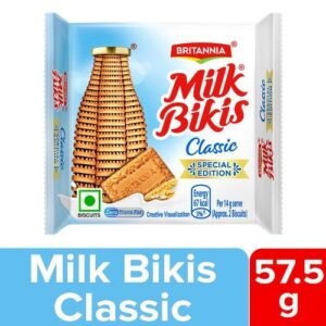 Britannia Milk Bikis Classic Biscuits (57.5g) Pouch
