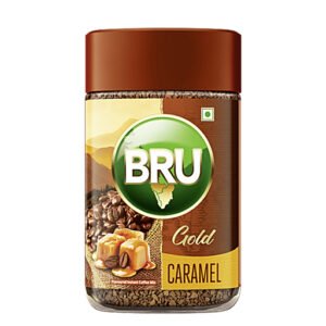 BRU Gold Instant Coffee Mix Caramel Flavour - 100g