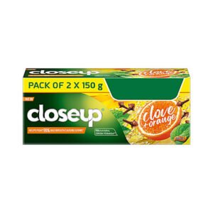Closeup Clove & Orange Toothpaste Helps Fight 99% Bad Breath causing germs - 300g