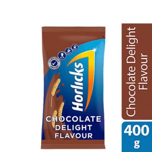 Horlicks Nutrition Drink Chocolate Delight Flavour - 400g Pouch