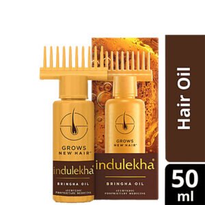 Indulekha Bringha Oil Reduces Hair Fall and Grows New Hair 100% Ayurvedic Oil - 50ml