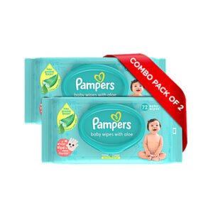Pampers Baby Wipes - 72pcs (Pack of 2)