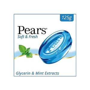 Pears Soft & Fresh Glycerine & Mint Extracts Bathing Bar - 98% Pure - 125g