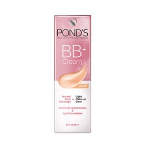 Ponds BB+ Cream Vitamin Enriched Cream & Light Foundation SPF 30 PA++ -18g Light