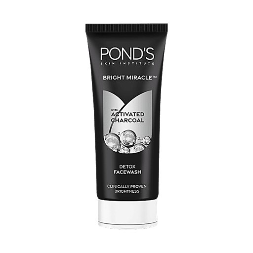Pond's Bright Miracle Detox Facewash With 10X Power of Charcoal - 100g