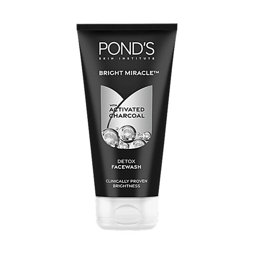 Pond's Bright Miracle Detox Facewash With 10X Power of Charcoal - 150g