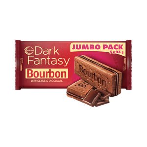 Sunfeast Dark Fantasy Bourbon Classic Chocolate Biscuits - 450g (5x90g)