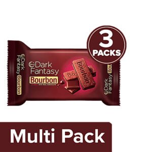 Sunfeast Dark Fantasy Bourbon Classic With Real Chocolate - 3X60g Multipack