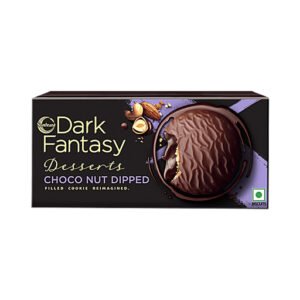 Sunfeast Dark Fantasy Choco Nut Dipped Cookie Choco Filled With Hazelnuts - 100g