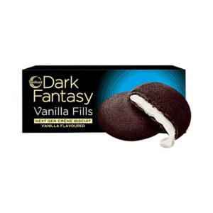 Sunfeast Dark Fantasy Vanilla Fills Crunchy Choco Cookies With Vanilla Creme - 60g Pouch