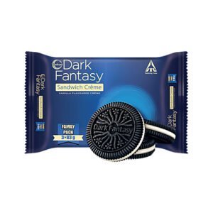 Sunfeast Dark Fantasy Vanilla Flavoured Sandwich Creme Biscuits - 237g (3x79g)