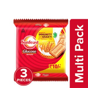 Sunfeast Glucose Biscuits, 3x96g Multipack