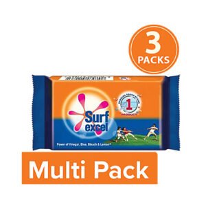 SurfExcel Detergent Bar, 3x80g (Multipack)