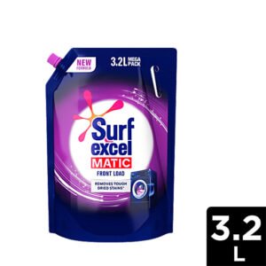 SurfExcel Matic Front Load Liquid Detergent, 3.2L Pouch