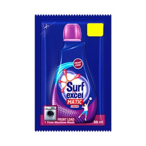 SurfExcel Matic Front Load Liquid Detergent, 50ml Sachet