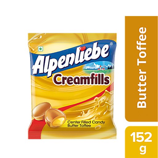 Alpenliebe Creamfills Butter Toffee, 152g (40pcs)