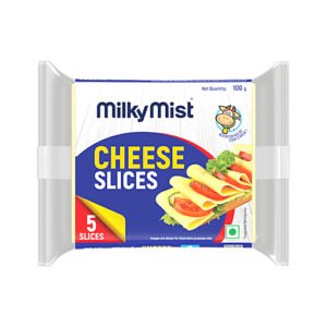 Milky Mist Cheese Slice, 100g (5 Slices)
