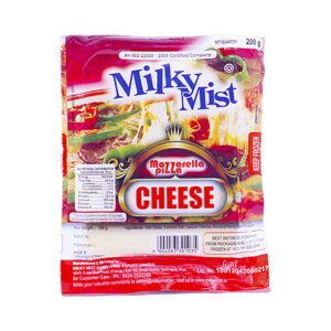 Milky Mist Mozzarella Pizza Cheese Block,200g Pouch