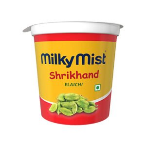 Milky Mist Shrikhand Elachi, Healthy Dessert, Rich Flavour, 400g Cup
