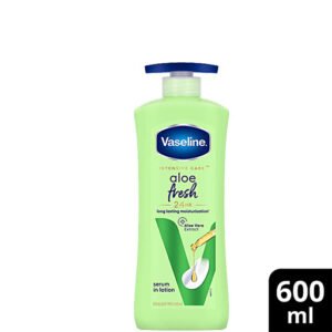 Vaseline Intensive Care Aloe Fresh Serum In Lotion 24Hour Long Lasting Moisturisation, 600ml