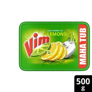 Vim Dishwash Bar Lemon, 500g