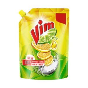 Vim Dish wash Liquid Gel Lemon, 900ml Refill Pouch
