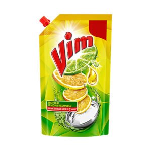 Vim Lemon Dish wash Liquid Gel, 130ml Pouch