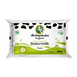 Akshayakalpa Probiotic Buttermilk Plain 200ml
