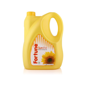 Fortune Sunlite Refined Sunflower Oil Can 5 Ltr