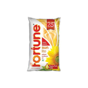 Fortune Sunlite Refined Sunflower Oil Pouch 1Ltr