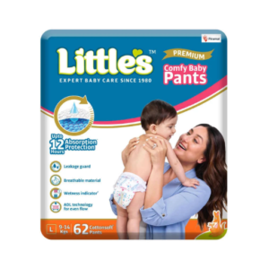 Littles Comfy Diaper Pants L 62 Pcs