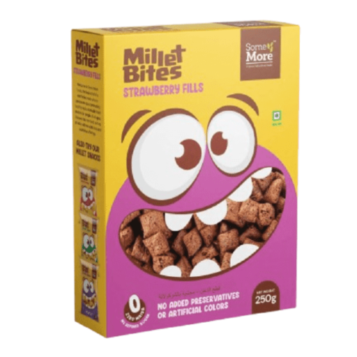 Some More Millet Bites With Fills - Strawbery 250g