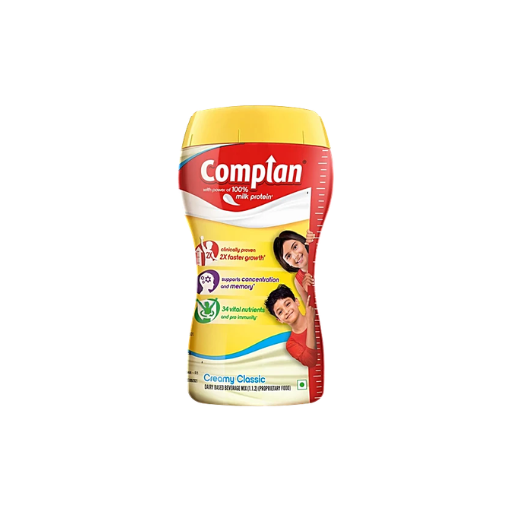 Complan Nutrition Drink Powder - For Kids, Creamy Classic Flavour, 500g Jar