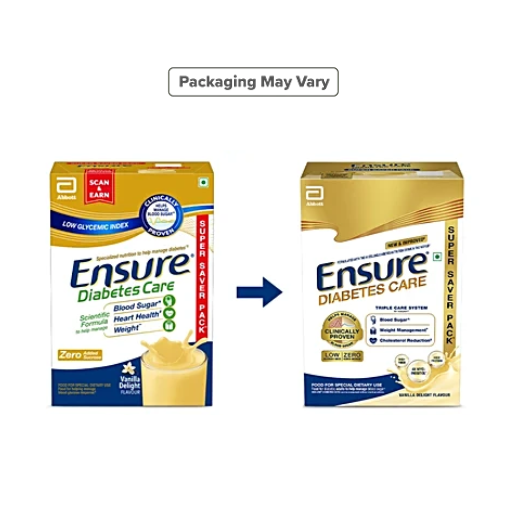 Ensure Diabetes Care Vanilla Delight Flavoured Nutrition Drink, 950 g