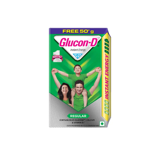 Glucon-D Regular with 3 Benefits of Energy, Recovery, and Immunity - 500g