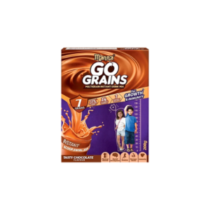 Manna Go Grains Multigrain Instant Drink Mix - For Growth & Immunity, Chocolate Flavour, 200 g