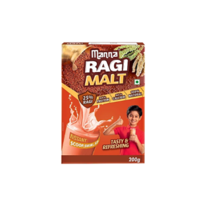 Manna Ragi Malt - Rich In Protein & Calcium, Natural &, 200 g Carton