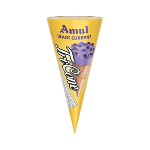 Amul Black Currant Tricone Ice Cream, 120 ml