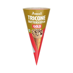 Amul Gold Tricone Butterscotch Ice Cream, 120 ml