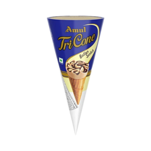 Amul Ice Cream - Tricone, Butterscotch, 120 ml