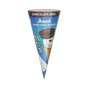 Amul Ice Cream - Tricone, Cookie Crunch Delight, 120 ml
