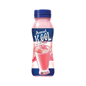 Amul Kool Milk - Rose Flavour, 180 ml PET Bottle