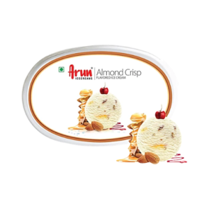 Arun Icecreams Almond Crisp Flavoured Ice Cream, 1 L