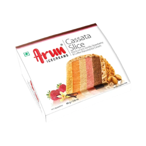Arun Icecreams Cassata Slice Flavoured Ice Cream, 120 ml