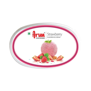 Arun Icecreams Strawberry Flavoured Ice Cream, 500 ml