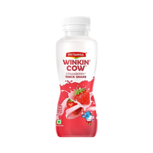 Britannia Winkin Cow Strawberilicious Thick Milkshake, 185ml