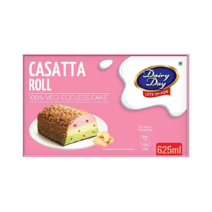 Dairy day Casatta Roll Ice Cream - Eggless Cake, Vegetarian, 625 ml