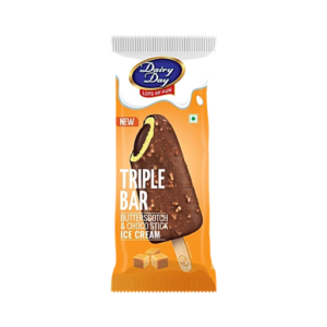 Dairy day Triple Bar Butterscotch & Choco Stick Ice Cream, 70 ml