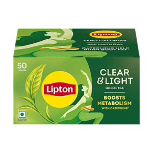 Lipton Clear & Light Green Tea, 65 g (50 Bags x 1.3 g Each)